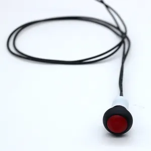 Interrupteur à bouton-poussoir en plastique avec câble, Mini-dôme, lampe de poche à pois, prix d'usine, IP67