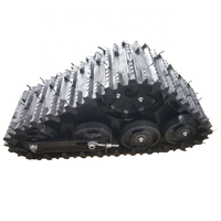 Kit d'assemblage de chenilles d'essieu arrière pour VTT Go Kart Buggy Quad Kit de chenilles en caoutchouc d'essieu arrière pour VTT Snow Sand Snowmobile Motorcycle