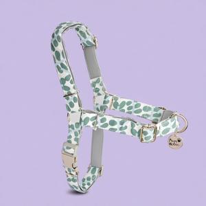 Harnais pour chien en coton de luxe taille L, motif exclusif, anti-traction, durable et tendance, accessoire pour animaux de compagnie - Product Image 1