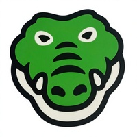 Badge d'extérieur en PVC souple imperméable avec logo personnalisé, imprimé UV, motif crocodile ONE PENFOLDS, pour sac à dos, OEM