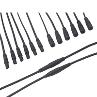Connecteur M6 pour trottinette électrique d'extérieur, câble d'alimentation étanche à 2 broches, connecteur mâle-femelle à souder