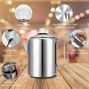 Piano cottura in acciaio inossidabile tradizionale fornello a induzione Moka caffettiera e teiere da campeggio all'aperto falò turco - Product Image 3