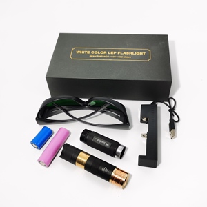 B025 New Màu Xanh Có Thể Sạc Lại Mini Xách Tay <span class=keywords><strong>Laser</strong></span> Đèn Pin Con Trỏ Bút Với Ống Mở Rộng - Product Image 2