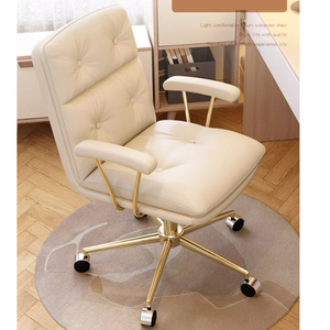 2024 New Chất lượng cao Trắng PU màu vàng tay vịn ghế máy tính Ergonomic nhà Ghế văn phòng - Product Image 5