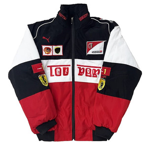 <span class=keywords><strong>Chaqueta</strong></span> de Carreras F1 Personalizada, Gruesa, con Estilo Completo, Bordada, Vintage, Estilo Preppy, para Motociclismo, de Algodón, para <span class=keywords><strong>Invierno</strong></span> - Product Image 3