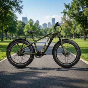 Nueva Bicicleta Eléctrica BMX Mokwheeel Basalt-2.0 con Horquilla de Carbono, Doble Suspensión, 18 Velocidades y Ruedas de Aluminio - Product Image 2