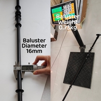 Balustres d'escalier intérieurs ronds de 16 mm, simples et élégants, faciles à installer et durables.