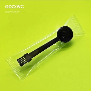 Accesorios <span class=keywords><strong>de</strong></span> Cocina: Cuchara Medidora y <span class=keywords><strong>de</strong></span> Limpieza <span class=keywords><strong>de</strong></span> Doble Cara <span class=keywords><strong>de</strong></span> 13 ml, Utensilio <span class=keywords><strong>de</strong></span> Repostería, Cuchara Grande con Cepillo en el Extremo, Empaque Individual - Product Image 1