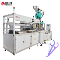 Machine automatique de fabrication de fil dentaire Turing 85T, machine de moulage par injection de bâtonnets de fil dentaire en plastique, haute productivité 240 pièces/min