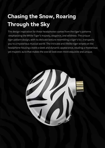 Trn mới hổ trắng lai trình điều khiển năng động Kép + Tai nghe màng phẳng trong tai nghe Tai cắm có thể thay thế 3.5mm/4.4mm - Product Image 4