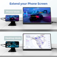 Moniteur portable 15,6 pouces de type jeu, type-c, 3840 x 2160, 4K, entrée 12V CC, 100% couleur RVB, 10 mm super fin pour l'affichage PS4