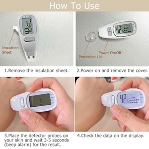 Portable Digital Facial <b>Moisture</b> Tester Skin Analyzer Facial Hydration Corneometer Skin Hydration <b>Meter</b> Water Oil Tester - Product Image 5