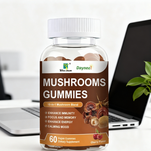 <b>Mushrooms</b> <b>Gummies</b> Private Label Natural Dietary Supplement Immune Health Support Reishi Lion's Mane <b>Mushroom</b> <b>Gummies</b> - Product Image 1