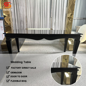 Mesa de Acero Inoxidable Negra Personalizada SMOOTH para Comedor de Hotel, Eventos al Aire Libre - Decoración Moderna y Duradera para Bodas y Fiestas de Cumpleaños - Product Image 2