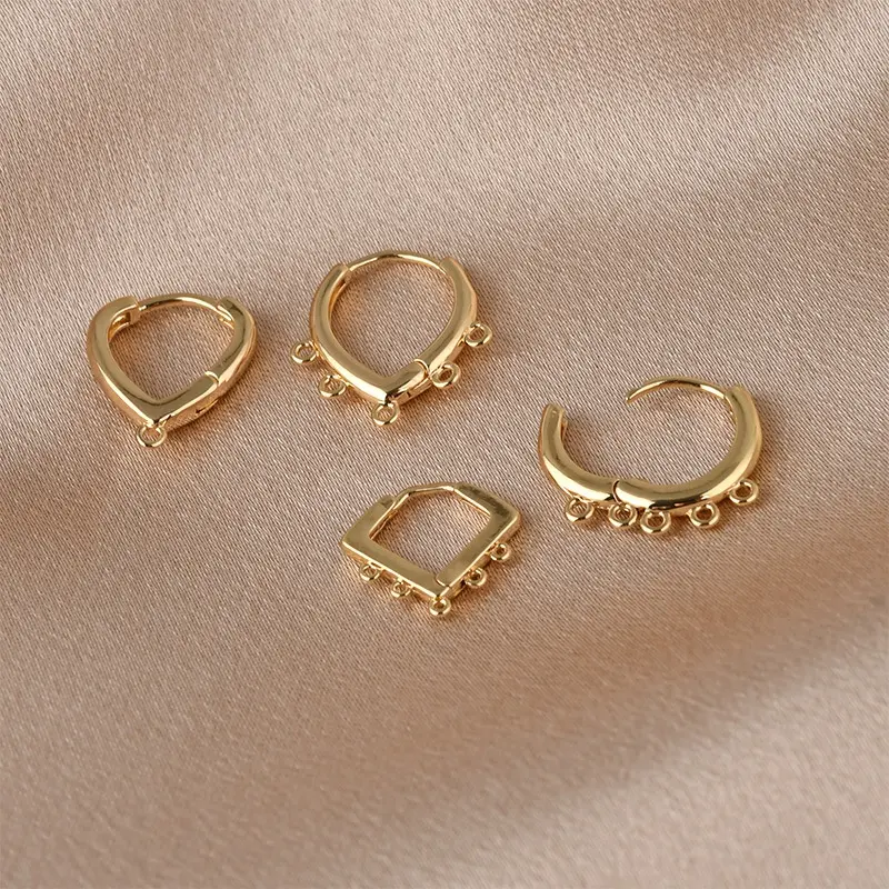 Nessuna dissolvenza accessori per gioielli coreani orecchini 14K oro riempito accessori per orecchini fai da te creazione di gioielli
