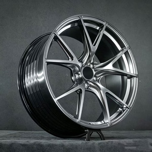 Jantes BZY personnalisées forgées à profil profond de 16 à 24 pouces, jantes aérodynamiques forgées, chrome poli pour Audi RS5 <span class=keywords><strong>RS7</strong></span> BMW M3 M4 Dodge Challenger SRT - Product Image 1