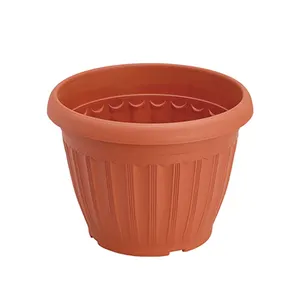 Outdoor home garden round plastic flower pot