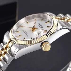 Jam Tangan Pria Otomatis Parnis 36MM Casing Perak Model Terbaru Wanita Bahan Stainless Steel - Product Image 3