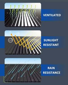 3x3 3x4 4x3 4x4 4x5 4x5 4x6 6x3 6x4 6x5 6x6m حديقة حديثة وحمام سباحة العريشة الألومنيوم في الهواء الطلق عريشة جناح - Product Image 3