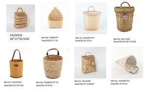 Maceta de Mimbre Tejida con Asa y Revestimiento de <span class=keywords><strong>Plástico</strong></span> para Jardín y Hogar, Cesta de Mimbre Económica, Venta Caliente - Product Image 5