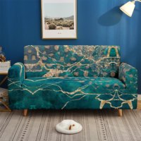 Housse de canapé extensible en marbre classique et tendance pour salon, design moderne, lavable en machine, comprend une housse de coussin