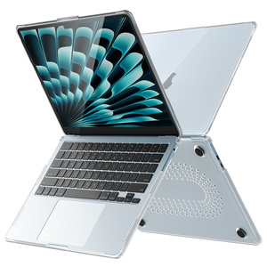 Étui pour ordinateur portable pour <span class=keywords><strong>Mac</strong></span> <span class=keywords><strong>Book</strong></span> <span class=keywords><strong>Air</strong></span> 13.6 2022/2024 M2 A2681/M3 A3113 étui en plastique avec support à l'arrière - Product Image 1