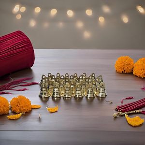 <b>Vintage</b> Indian Craft 1 Inch H Brass Elephant Cow and Camel Decor Bells Lot of 20 <b>Ornamental</b> Accessories - Product Image 5