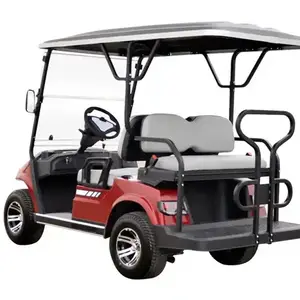 2023 Fabriek Leveren Elektrische Golfkar Krachtige 5kw Ac Motor 4-zits Buggy 48V Batterij Groothandel 6 Stoelen Elektrische Golfkarretjes