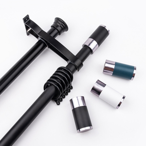 Prix bon marché personnalisé 28mm extensible en aluminium support métal accessoires Double tringle rideau pour la décoration intérieure - Product Image 5
