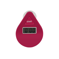 Timer Mandi Digital Elektronik Tahan Air EMAF Home OEM Custom Kitchen 5 Menit Waterdrop Countdown Timer Alarm untuk Kamar Mandi