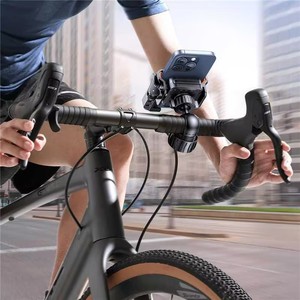Supporto per Telefono <span class=keywords><strong>da</strong></span> Bicicletta Impermeabile con Rotazione a 360° e Telecomando, in Materiale ABS per Smartphone, Utilizzo con Una Sola Mano - Product Image 4