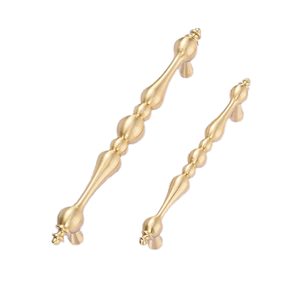 Solid Brass Cabinet Handle & Drawer Handle Unique Modern Design Kitchen Cupboard Door Pull Furniture T-Bar Hardware <b>for</b> <b>Dresser</b> - Product Image 3