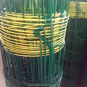 Clôture de champ galvanisée de 0,8 m de hauteur, épaisseur de 2,5 mm à 3,0 mm, treillis métallique tissé <span class=keywords><strong>rigide</strong></span> pour bétail, pour terrain accidenté, ferme - Product Image 1