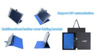 Tablette d'écriture LCD IA de 12 pouces de haute qualité avec stylet intelligent, blocs-notes et étui en cuir personnalisé auto-adhésif