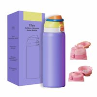 Personnalisation en gros 2025 nouveau design 24oz 32 oz bouteilles d'eau de sport en acier inoxydable