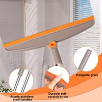 Balai en caoutchouc Balai magique multifonctionnel Manche long réglable Tapis d'air en silicone Balai de cuisine Balai de nettoyage des sols en poils d'animaux