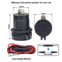 DC 12V 24V voiture Auto Van bateau solaire RV UTV ATV QC3.0 chargeur USB voltmètre numérique ampèremètre