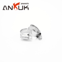 Collier de serrage américain en acier inoxydable galvanisé SS316, bande réglable de 12 mm, 35 mm-62 mm, métrique, pour tuyauterie résistante aux produits chimiques
