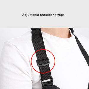 Màu Đen Vật Liệu Thoáng Khí Vai Immobilizer Arm Sling Với Dây Đeo Ngón Tay Cái - Product Image 4