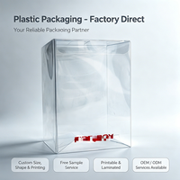 Boîtes en plastique transparent PET personnalisées, emballage de présentation pour la vente au détail, impression de logo personnalisée