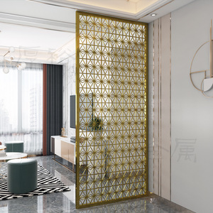 La cloison en fer forgé dans le salon est moderne et simple, tandis que la salle à manger est de style chinois contemporain. - Product Image 4