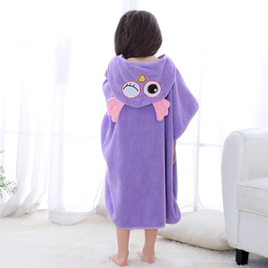 MICHLEY nuevo diseño búho púrpura patrón rápido seca toallas niños - Product Image 4
