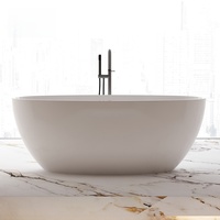 Baignoire en acrylique intégrée pour usage domestique, autoportante, adaptée aux petits espaces, baignoire indépendante