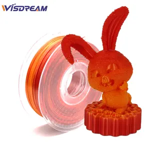 Wisdream PLA 실크 레드 골드 레드 그라데이션 필라멘트 3D 프린터 필라멘트 PLA 필라멘트 1.75mm 1KG 샘플 무료