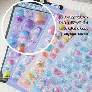 Pegatinas de <span class=keywords><strong>Pared</strong></span> Decorativas para el Hogar Infantiles, Impresas con UV, Autoadhesivas, Impermeables, de PVC con Relieve de Dibujos Animados en 3D - Product Image 3