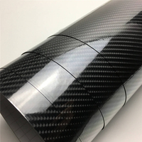 Film de lamination pour carrosserie automobile en fibre de carbone 3D 4D 5D 6D, vinyle PVC PPF, à usage unique, en rouleau, pour enveloppement et revêtement (autocollants)