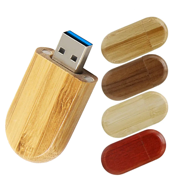 Customizable Bamboo Wood USB 3.0 Flash Drive 8GB-64GB New Wholesale Gift Option Custom Logo Engraving 1-Year Warranty