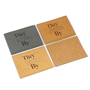 Custom Real Leather Label Embossed Personalized Genuine Leather Tag Custom Logo Patch for Bags Handbag Clothing - Product Image 5