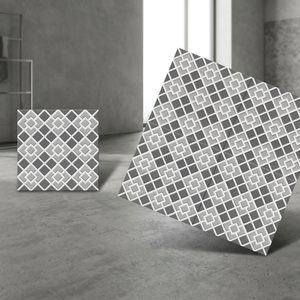 Azulejos de cerámica digital de superficie rústica rectificada esmaltada brillante de diseñador de punzón en relieve de 12x12 300x300mm 30x30 40x40 16x16 - Product Image 1