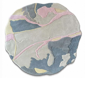 Alfombra de Lana de Lujo sin Forma, Hecha a Mano, Suave y Ecológica para Sala de Estar, Dormitorio y Decoración del Hogar, Revestimiento de Piso Duradero - Product Image 5